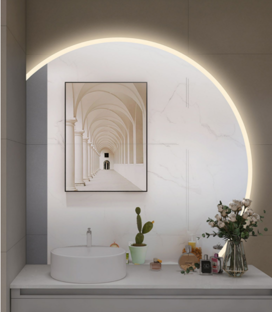 Irregular Makeup Vanity Smart Bathroom Mirror