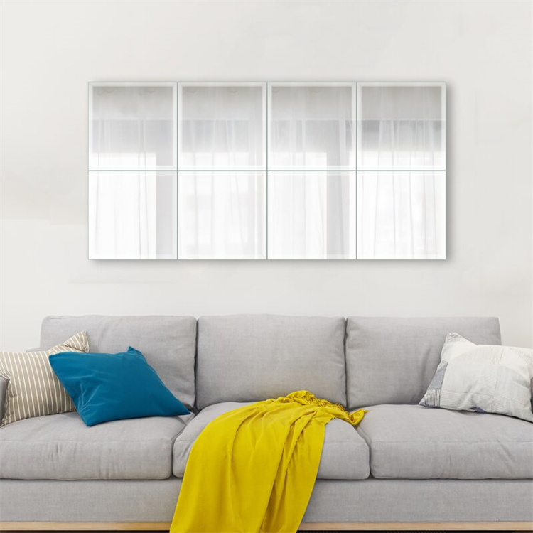Creative Combination Mirror Square Adhesive Wall Decor