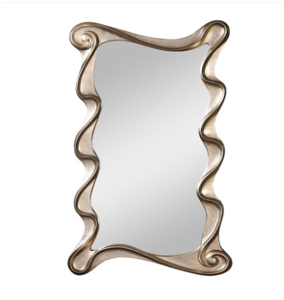 European-style Irregular Wave Full-length Wall Mirror