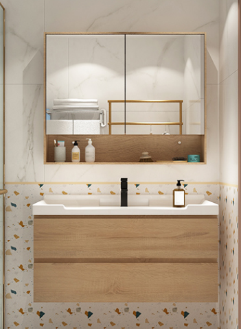 Wall-Mounted Bathroom Storage Mirror Cabinet