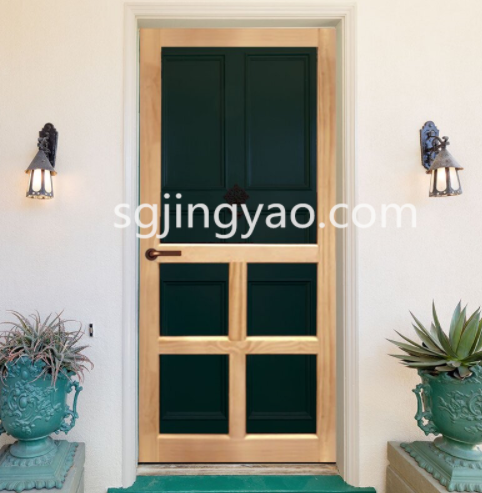 Custom Vintage Glass Wood Entry Door