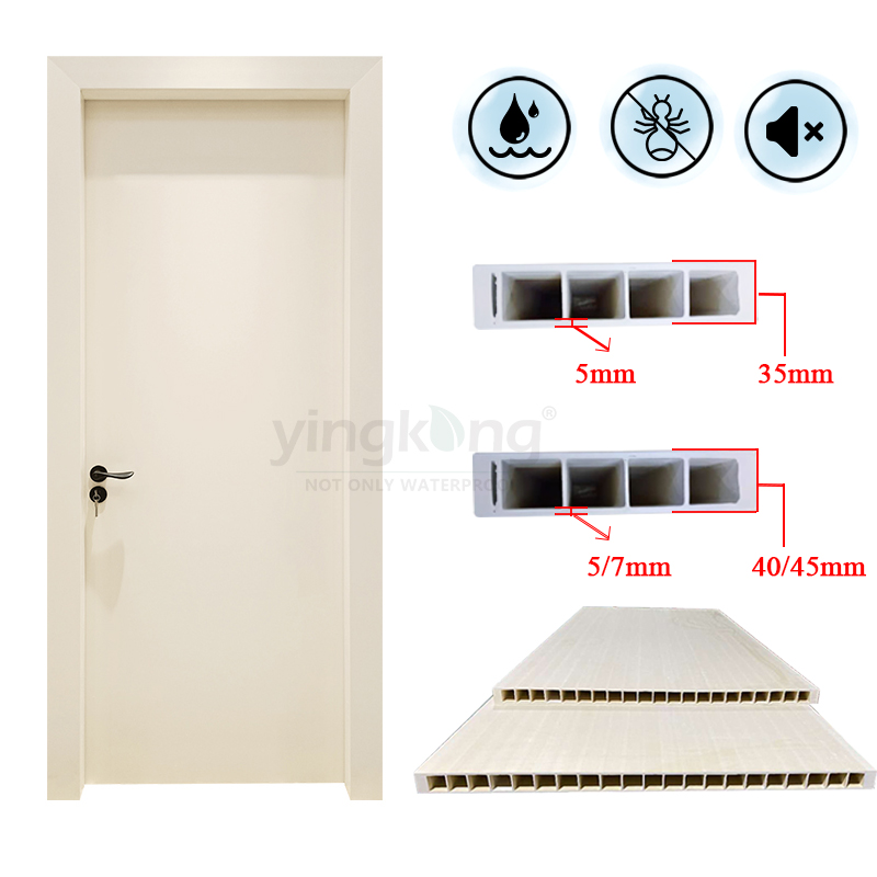 WPC Waterproof Interior Bathroom Door Frame Set