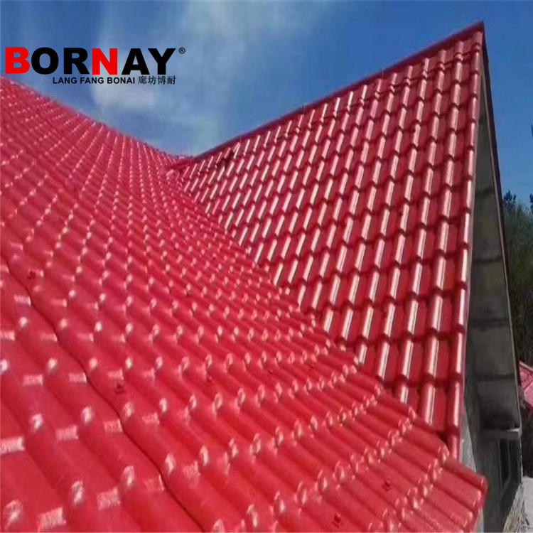 ASA Synthetic Resin Spanish PVC Roofing Tiles