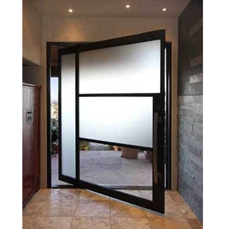 Wrought Iron Exterior Steel Pivot Entry Door