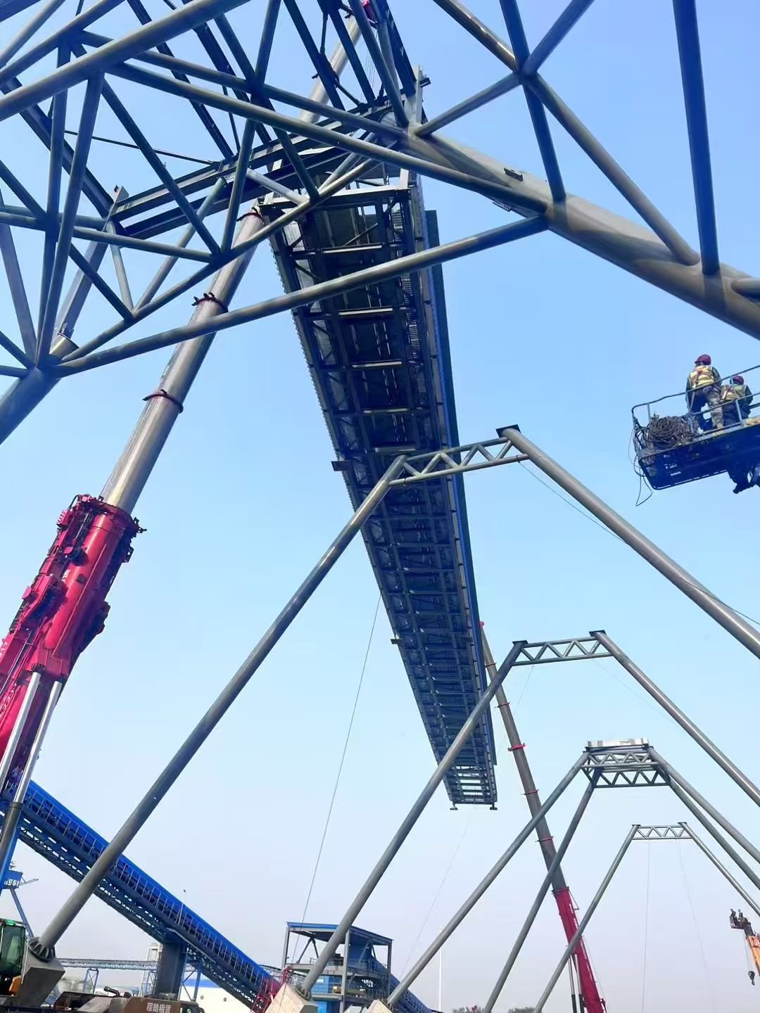 Steel Truss Warehouse Roofing Support