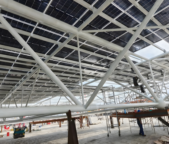 Steel Truss Stadiums and Spatial Grid Structures