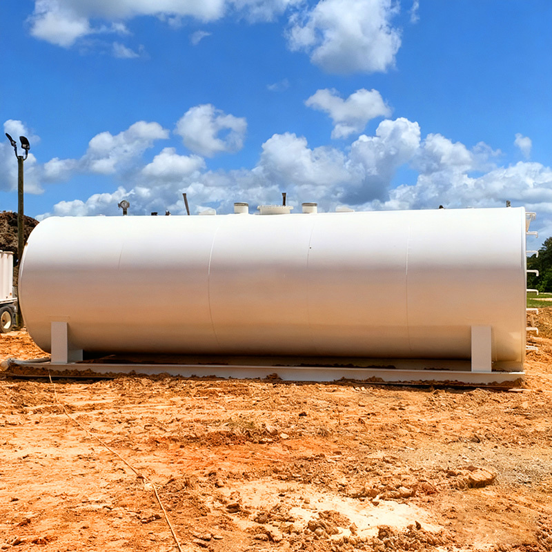 Underground Double-Layer Horizontal Fuel Storage Tank