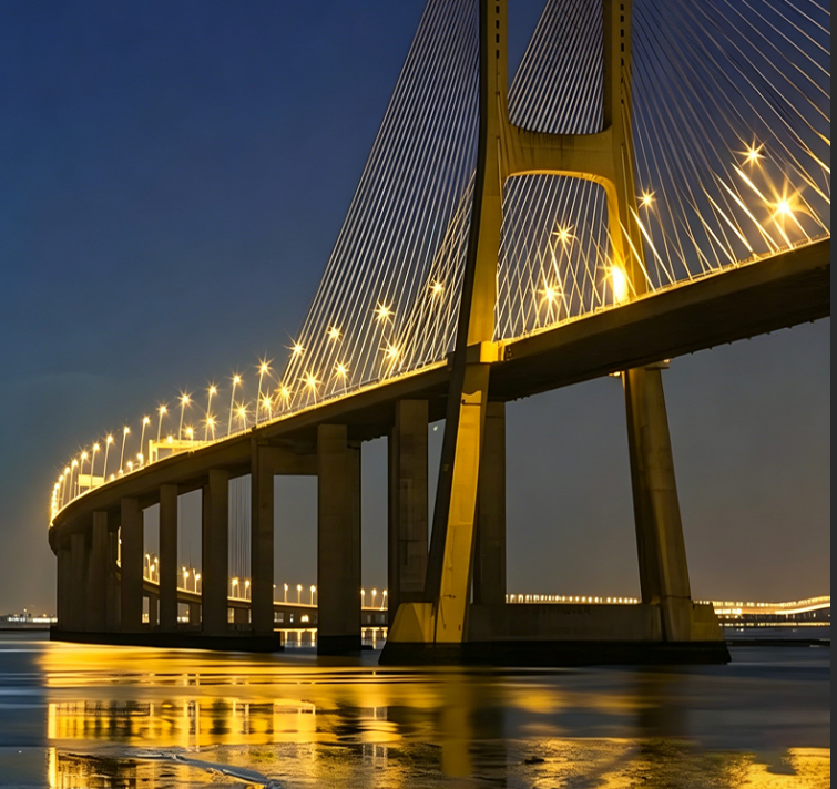 Large-Span Steel Bridge Engineering Structure