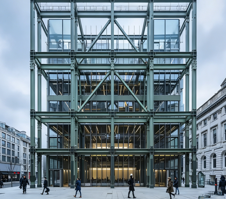 Prefabricated High-Rise Steel Building Structure
