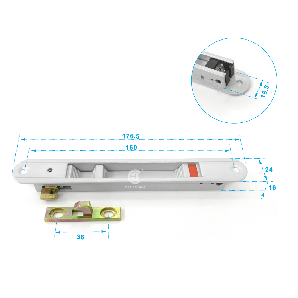 Aluminium Sliding Door and Casement Window Latch Lock