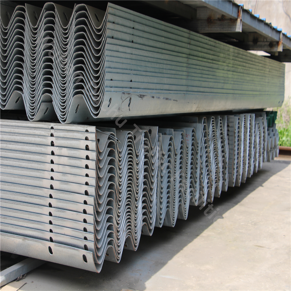 Galvanized Steel W Beam Highway Guardrail Crash Barriers