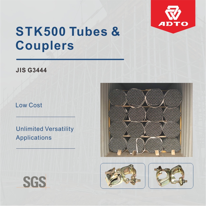 JIS STK500 Hot Dipped Galvanized Steel Scaffold Tubes
