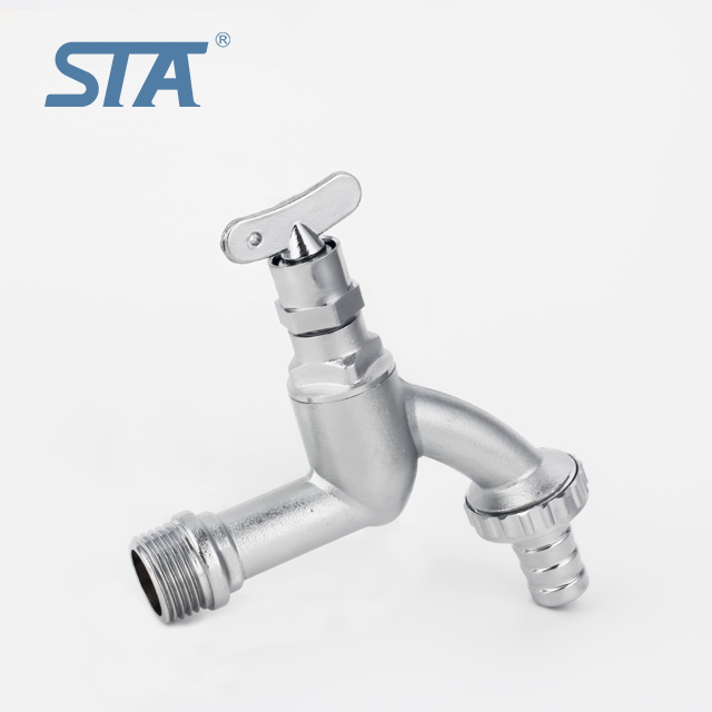 Forged Nickel Plated Brass Bathroom Outdoor Garden Hose Tap