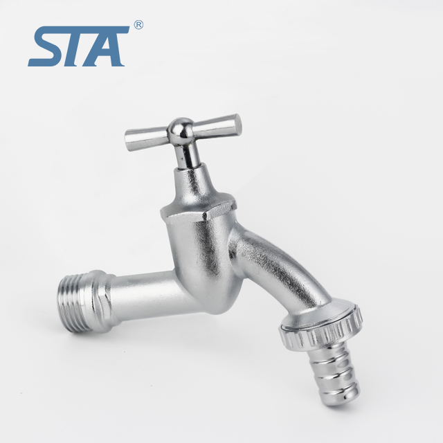 STA.2008 NPT/BSP Threaded Forged Nickel Plated Brass Bibcock