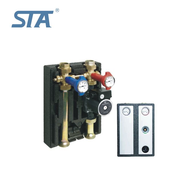 Brass Thermostat Floor Heating Manual Mixer System