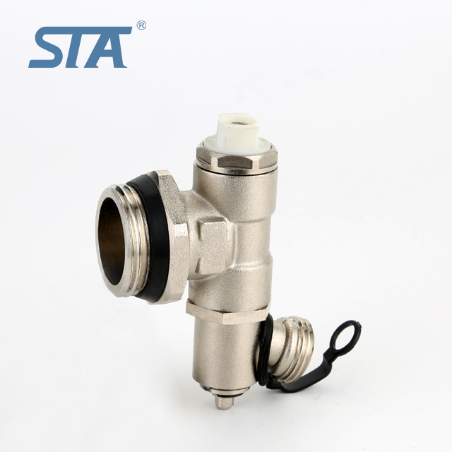 STA.6306 Tail Part Screw Adjustable Manual Air Vent and Drain