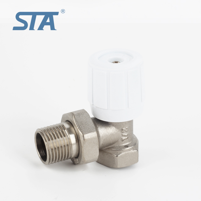 Low Price Forged NPT Brass Male Threaded Angle Radiator Valve