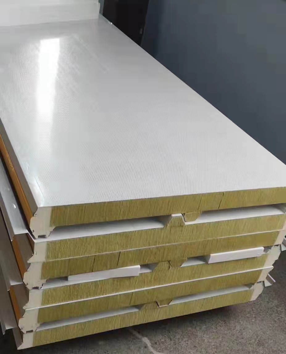 Polyurethane Edge Sealed Rock Wool Sandwich Panel