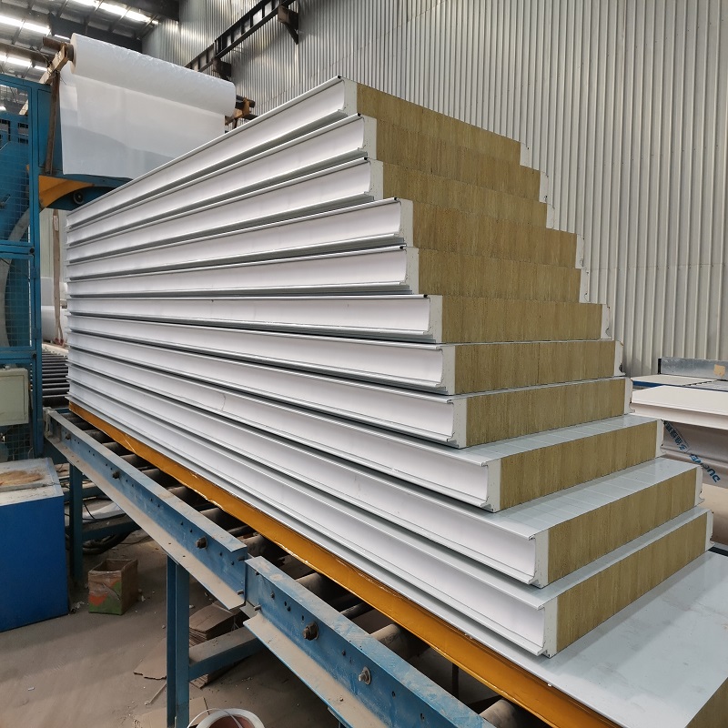 PU Sealing Rockwool Sandwich Panel Roof Panel