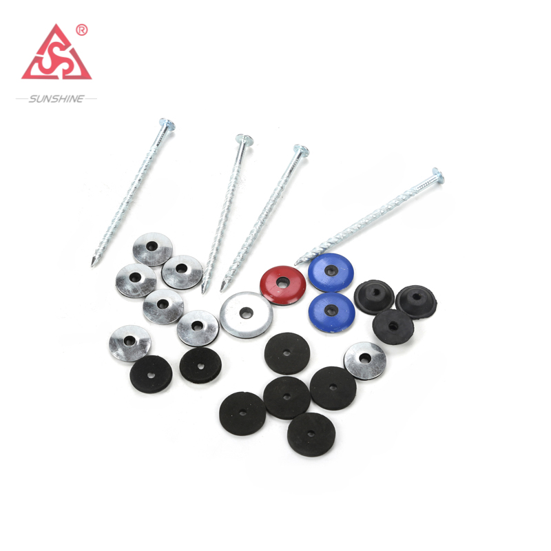 Galvanized IBR Roofing Nails with Washer