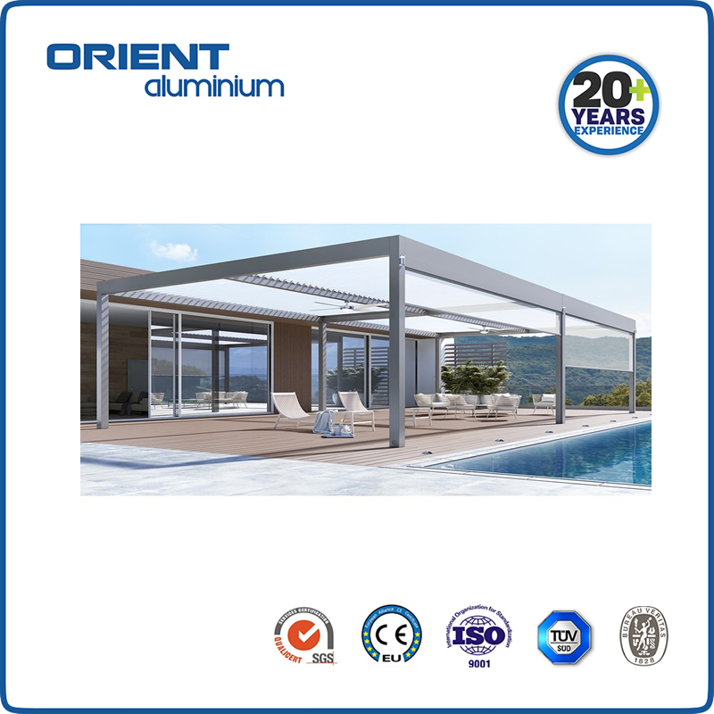 Aluminum Motorized Louver Electric Pergola