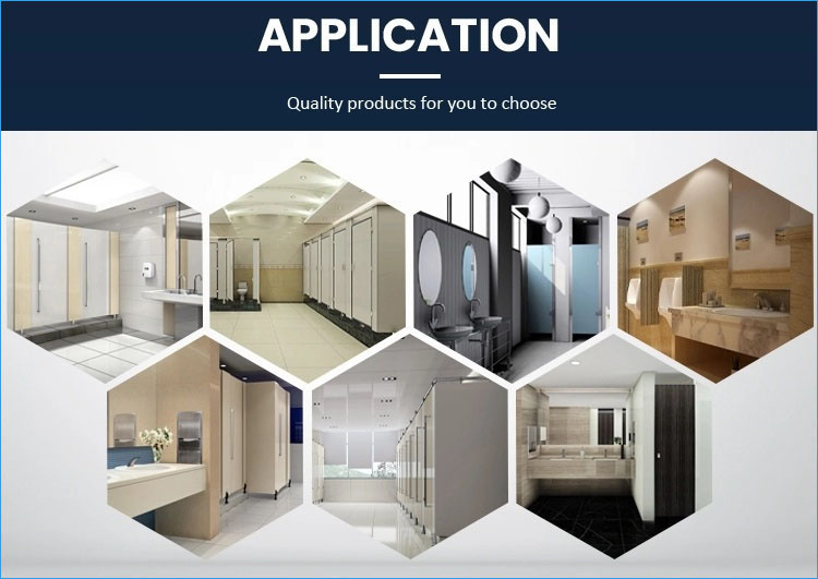Stainless Steel Toilet Cubicle Partition with Indicator Lock