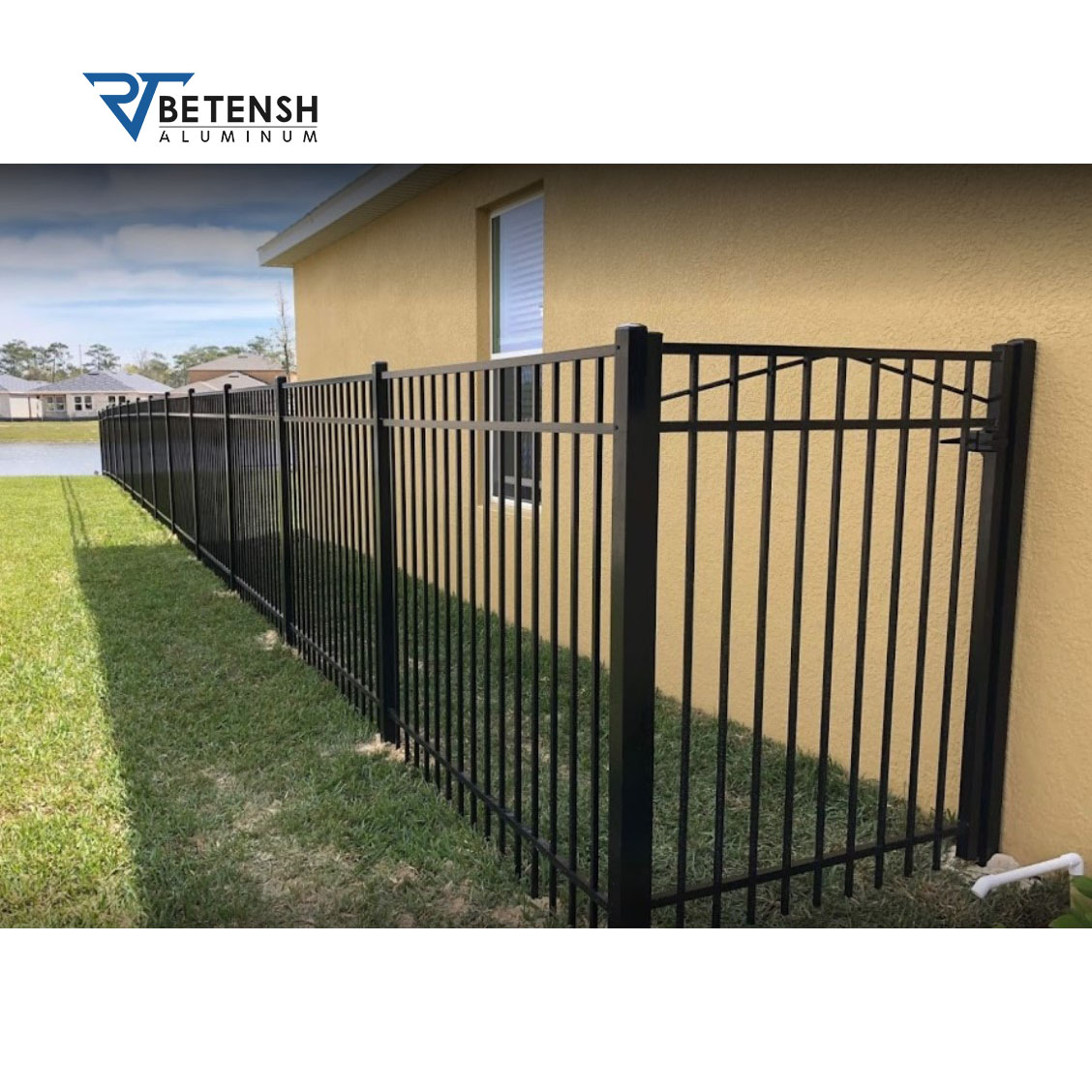 Decorative Aluminum Fence Panels Metal Garden Fencing