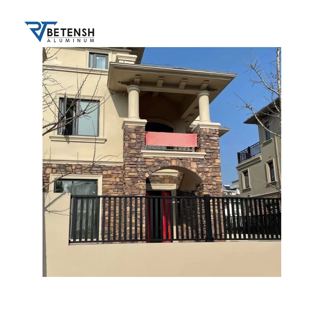 Aluminum Metal Stair Handrail Balustrade