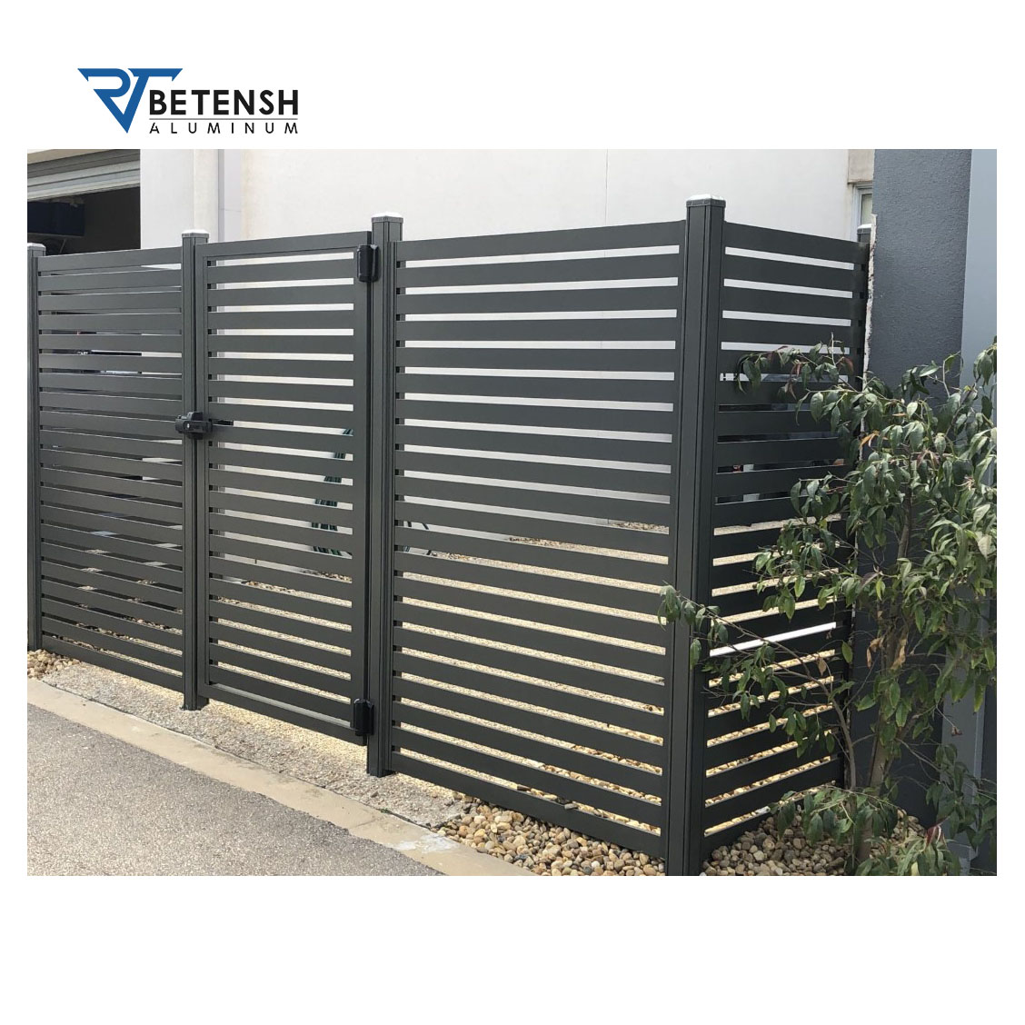 Powder Coated Aluminium Slat Fence Panels