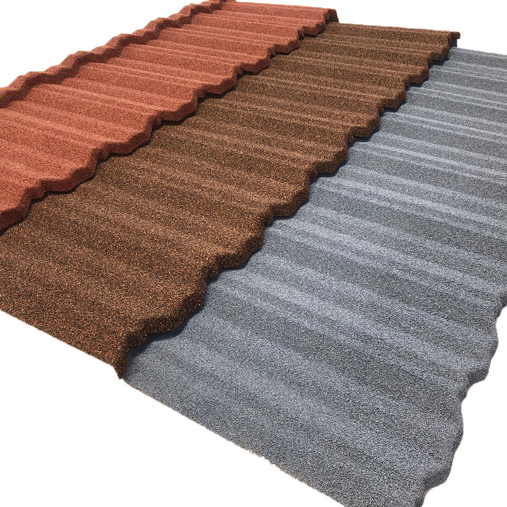 Stone Coated Metal Corrugated Roof Tile 1340x420mm