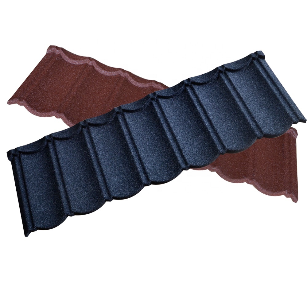 Stone Coated Steel Roof Tiles with Aluzinc Matte Finish