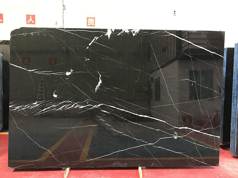 Marquina Black Marble Slab