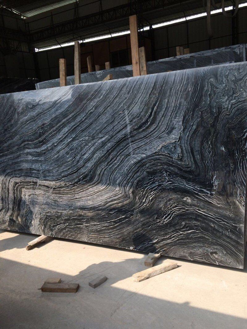 Ancient Wood Grain Natural Marble Floor Tiles