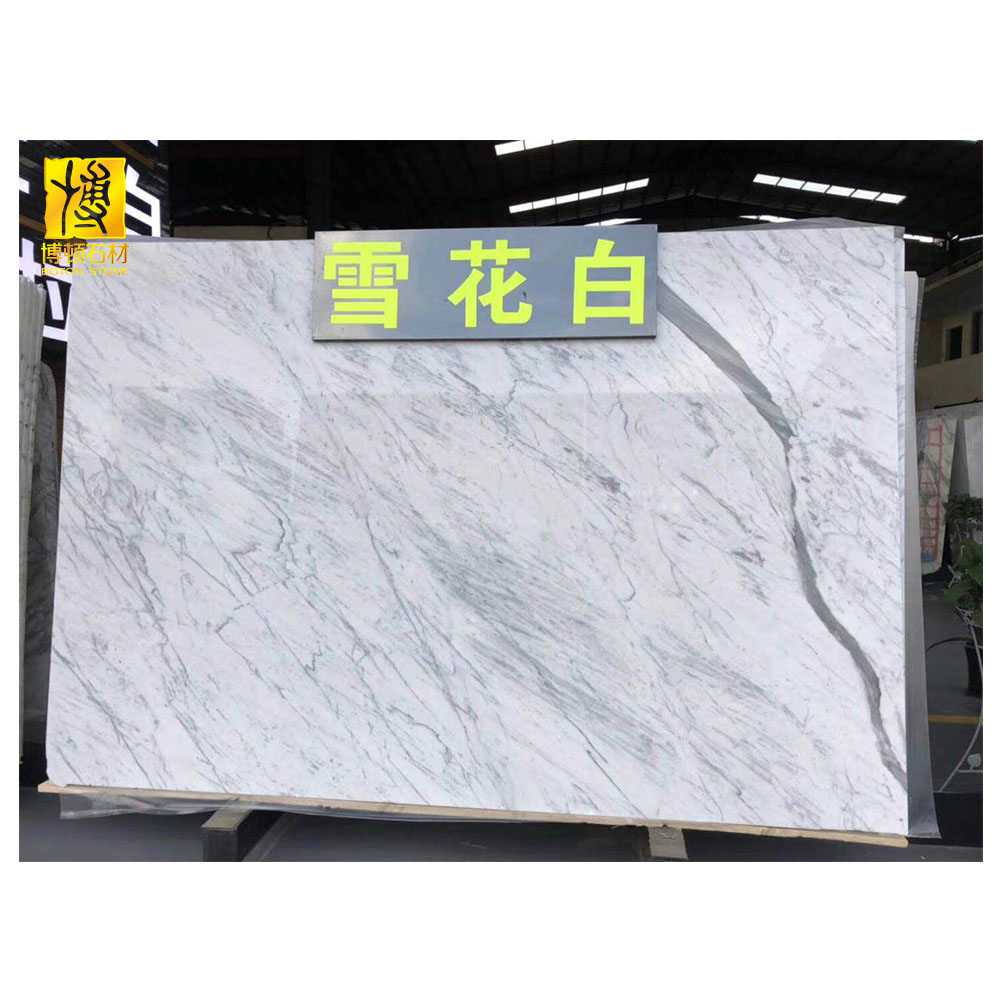 Snow Flower White Natural Marble Tiles
