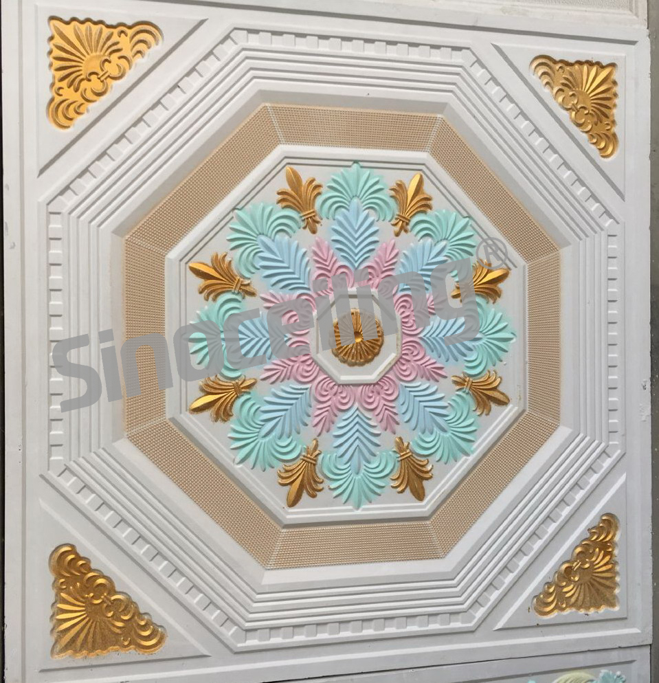 Colorful Gypsum GRG Ceiling Tile