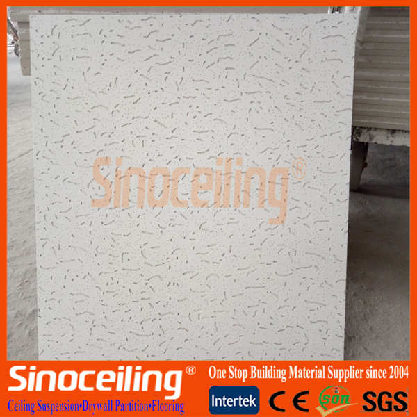 Sound Absorbing Mineral Fiber Tile Square Edge Moisture Proof