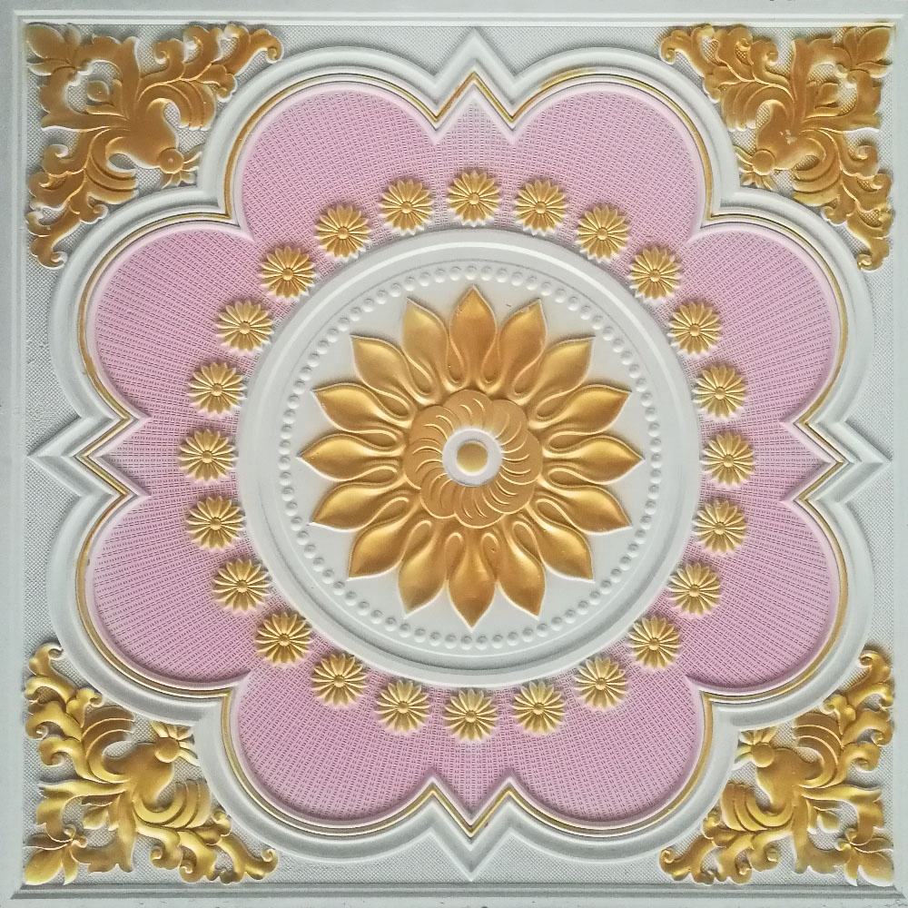 3D Colored Gypsum GRG Ceiling Tile