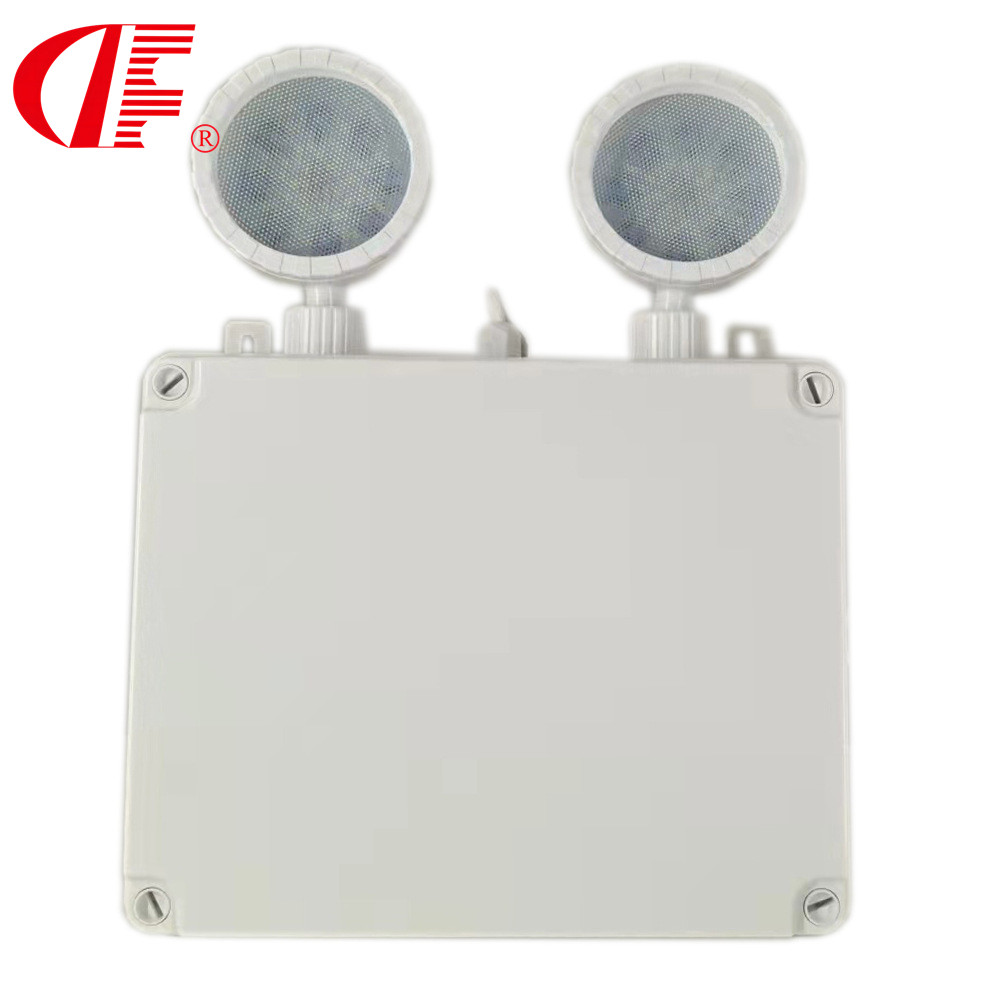 IP65 Waterproof Double Head Fire Emergency Light 6W