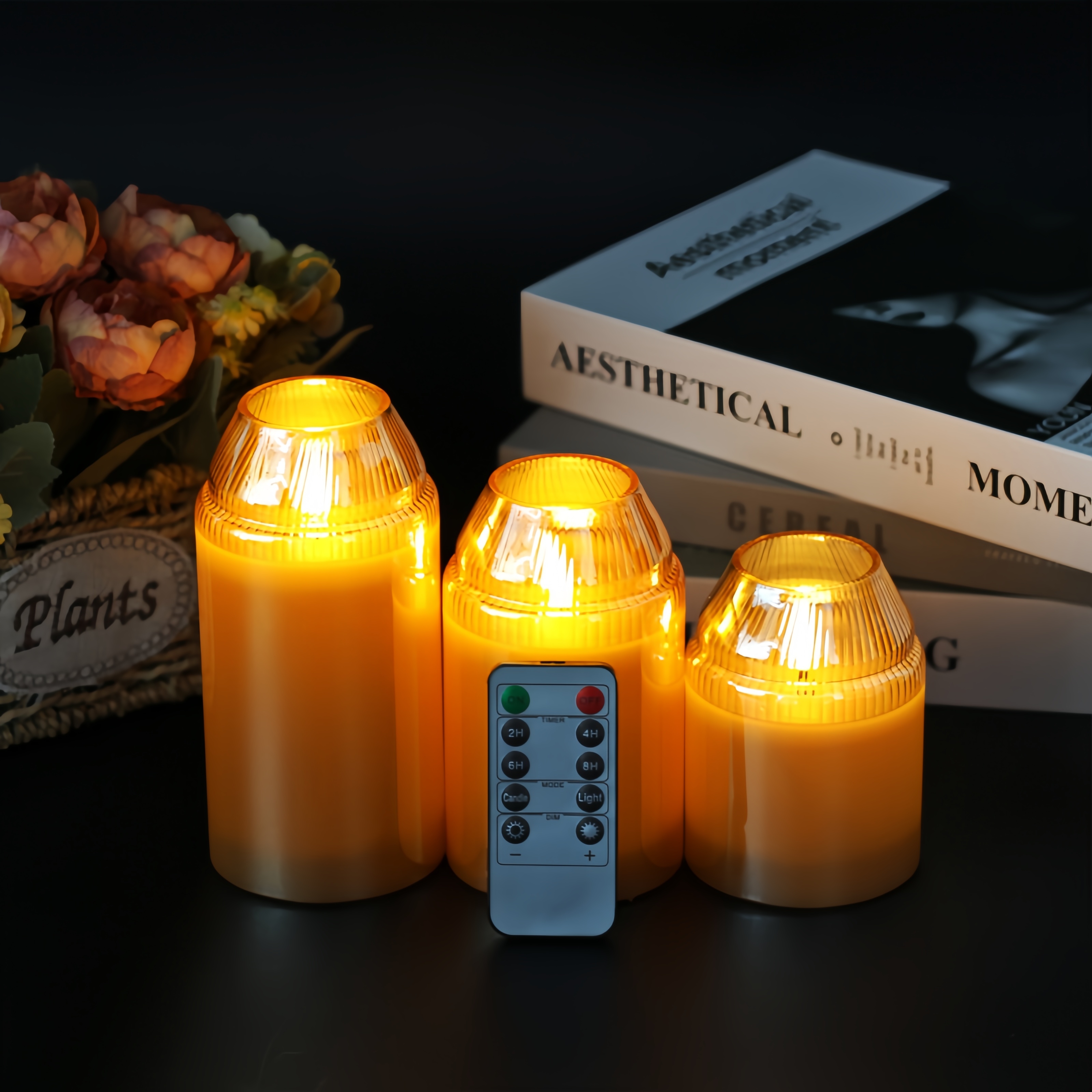 LED Candle Lights Amber for Weddings and Parties