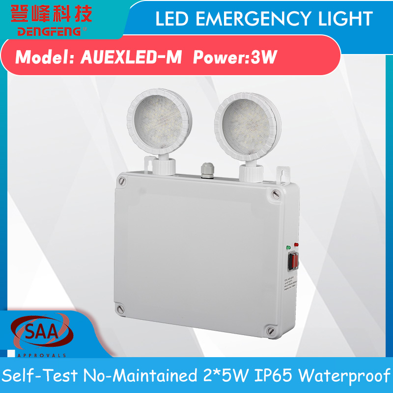 IP65 Waterproof Dual Head Emergency Light 2x5W