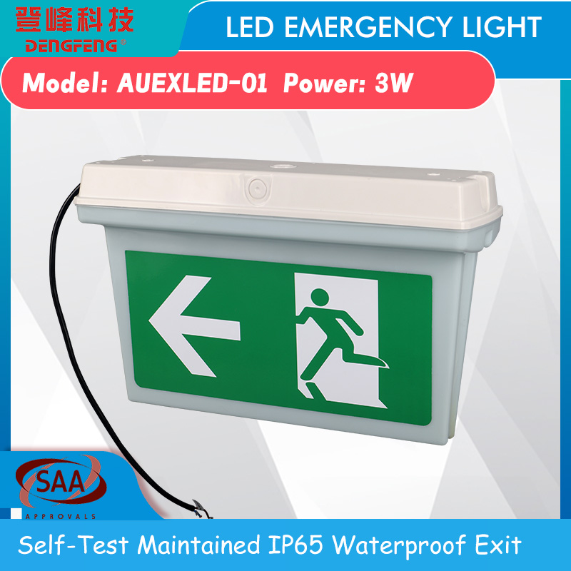 IP65 Waterproof LED Emergency Exit Sign Double Sided