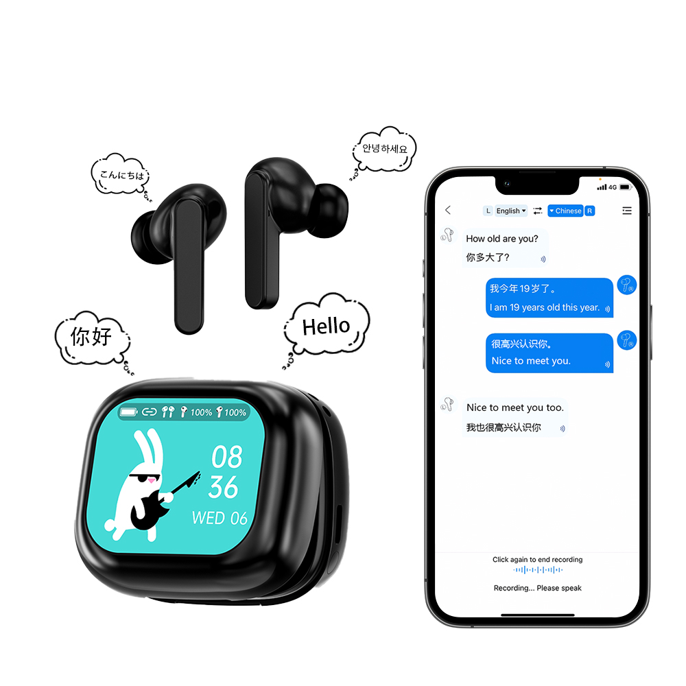 LX-30 AI Smart Translation Wireless Earbuds 144 Languages