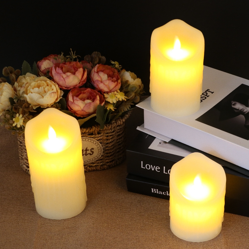 Flameless LED Candles with Remote Timer and USB Charging