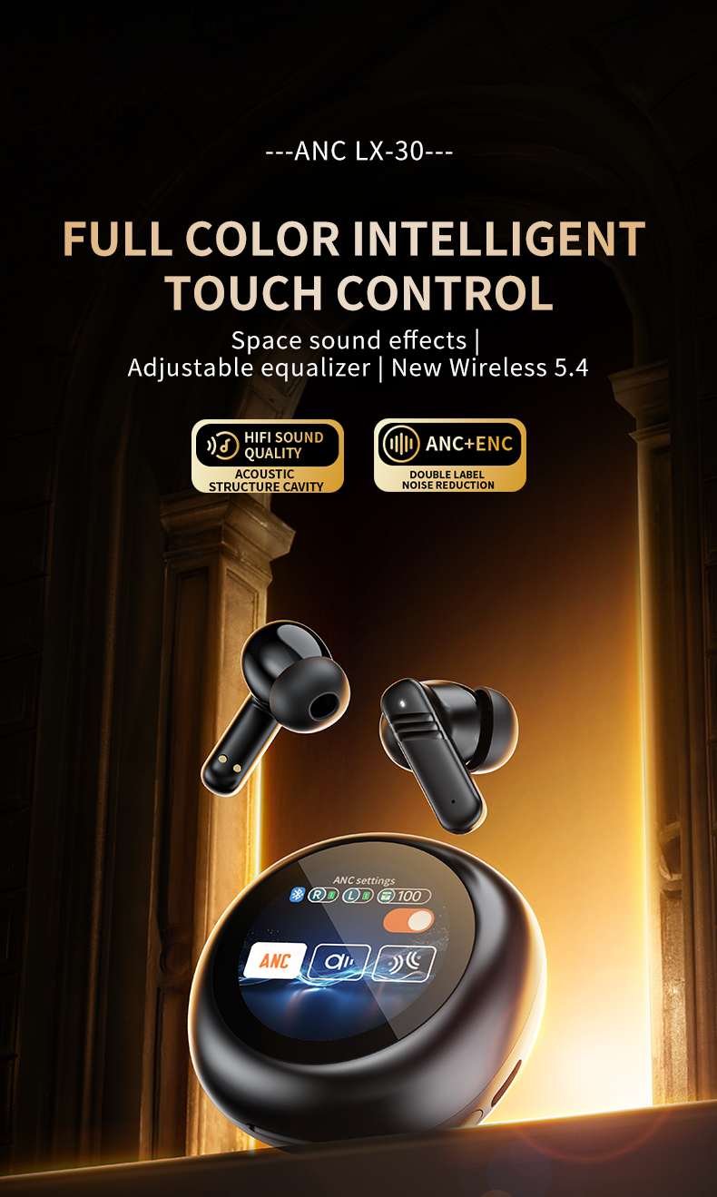LX-30 Rotating RGB Translation Earphones with Smart Assistant