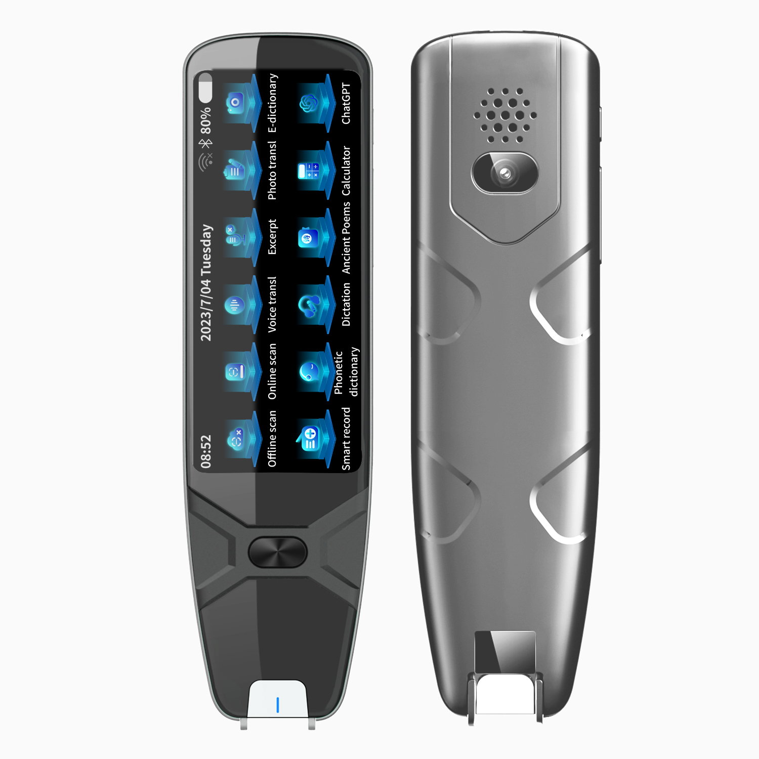 AI ChatGPT Multi-Language Translator Pen with LCD Screen