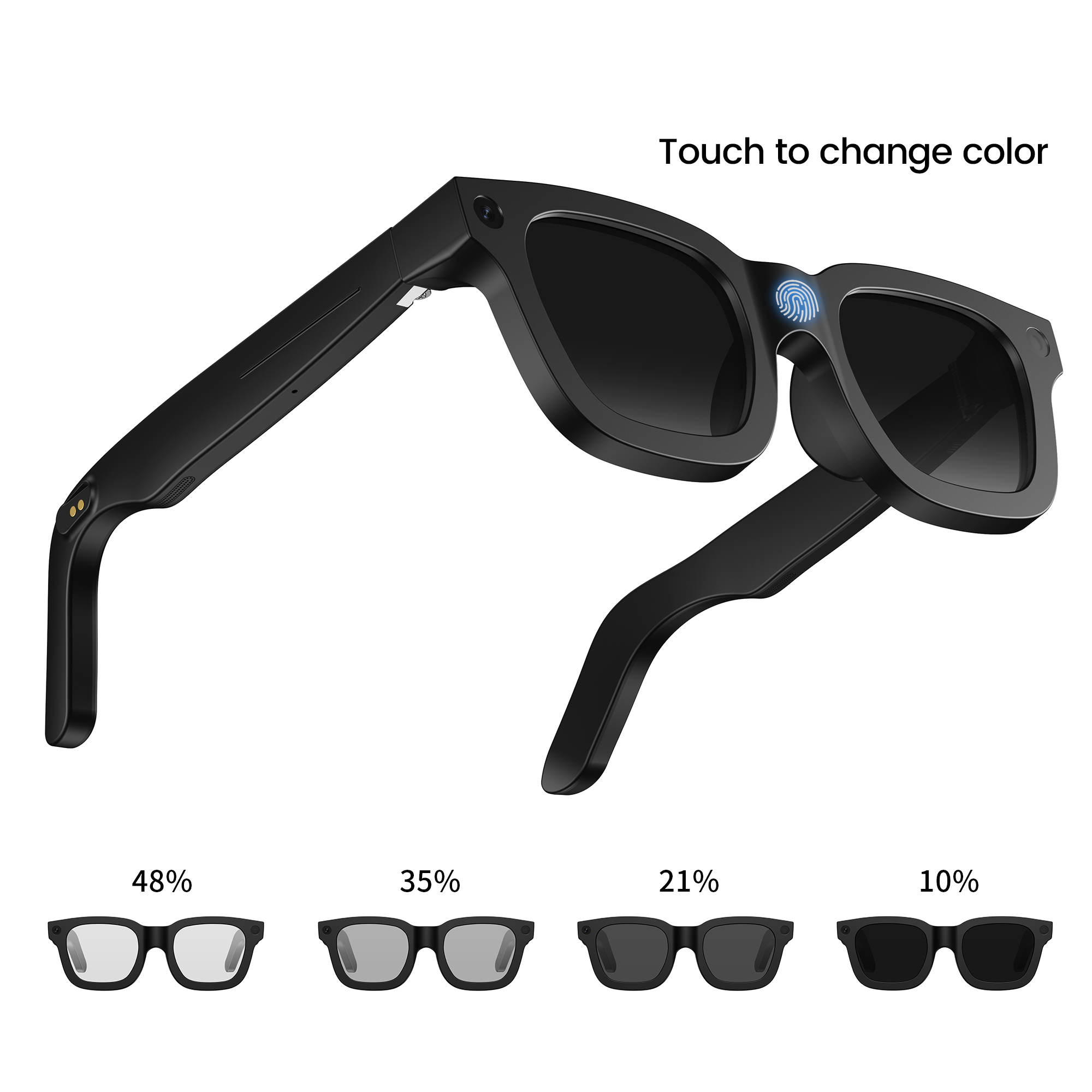 Smart Glasses with 1080P Camera and Translation