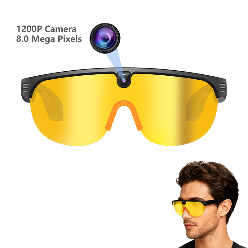 Smart AI UV400 Wireless Translating Sport Glasses with 1080P Camera