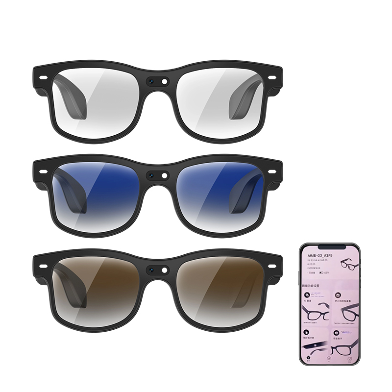 AI 6-Axis 1080P Wearable Video Recording Camera Glasses