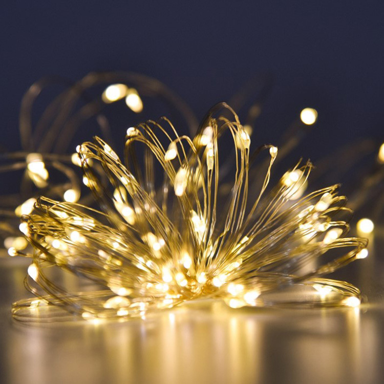 Colorful Christmas LED Copper Wire String Lights