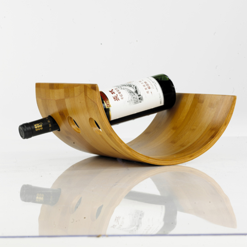 Bamboo Wine Bottle Holder and Cutting Board